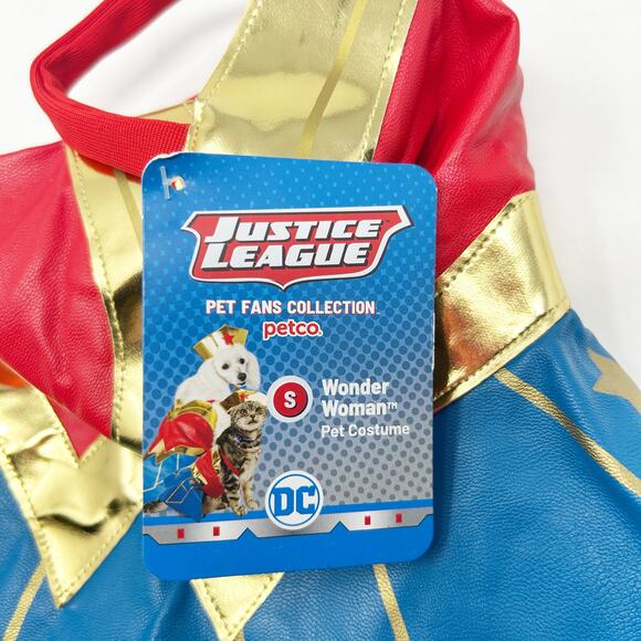 NWT Petco Pet Dog Puppy DC Justice League Wonder Woman Halloween Costume Cosplay - Picture 3 of 5